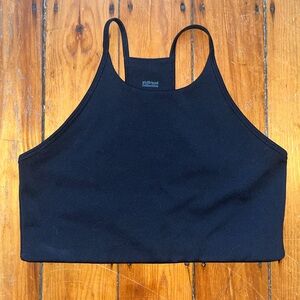 Girlfriend Collective Midnight Black Crop Top
